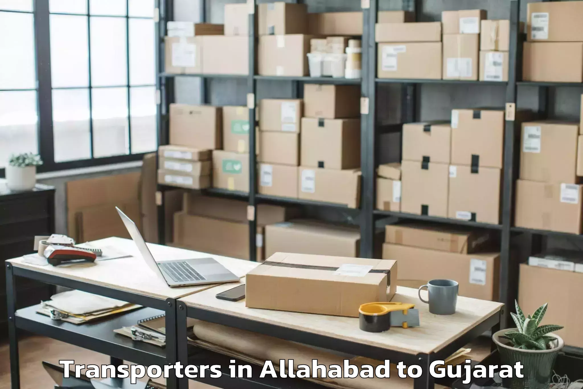 Book Allahabad to Gujarat University Of Transpla Transporters